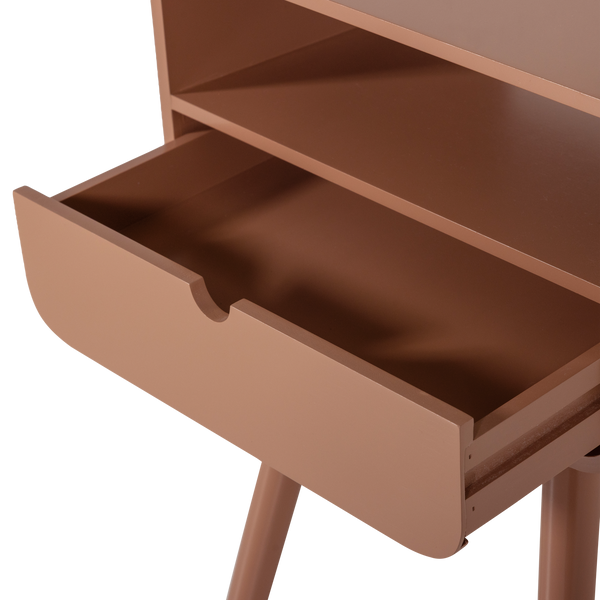 NILS NACHTKASTJE/BIJZETTAFEL HOUT OUDROZE [fsc]