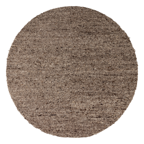 EFIA VLOERKLEED ROND WOL BRUIN MELANGE O200 CM