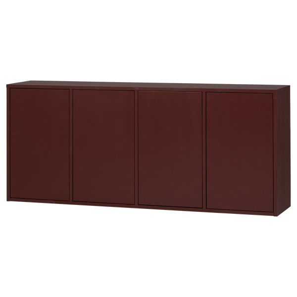 Merel dressoir grenen bordeauxrood