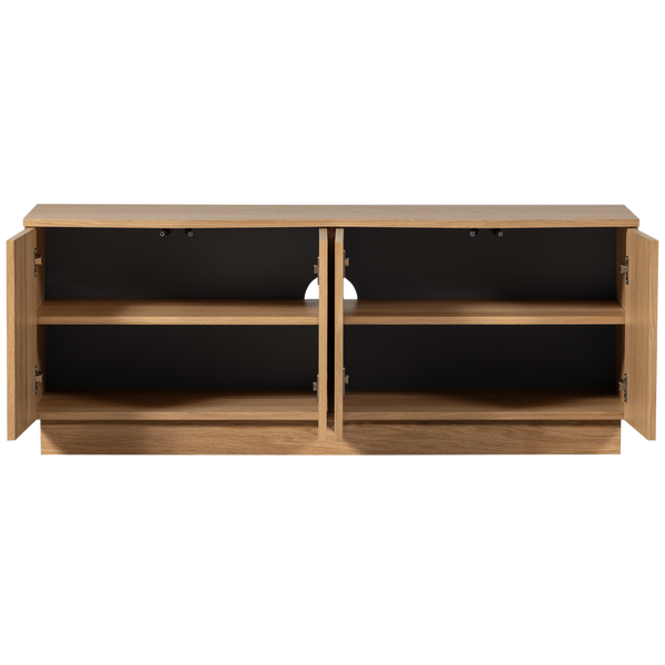 Zuma tv-meubel 133 cm eiken fineer transparant [fsc]