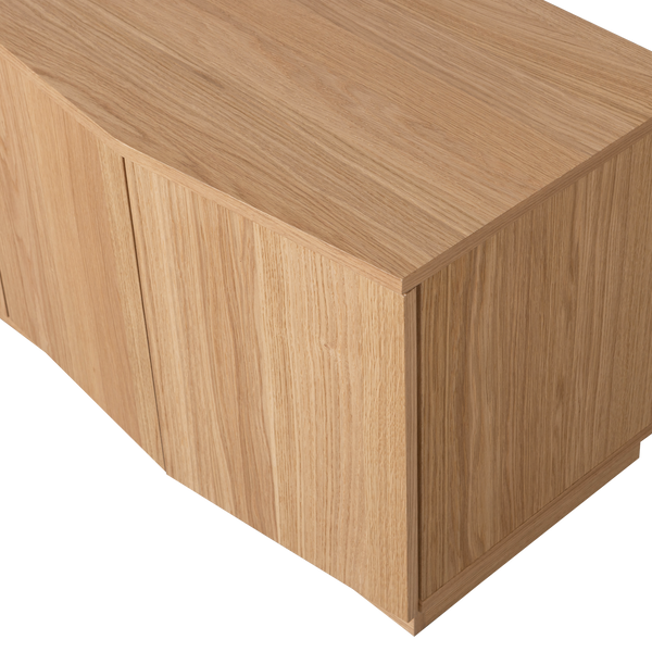 Zuma tv-meubel 133 cm eiken fineer transparant [fsc]