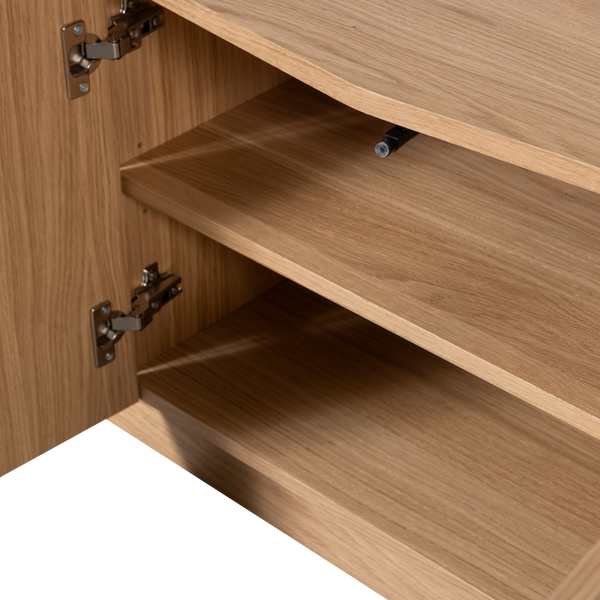 Zuma tv-meubel 133 cm eiken fineer transparant [fsc]