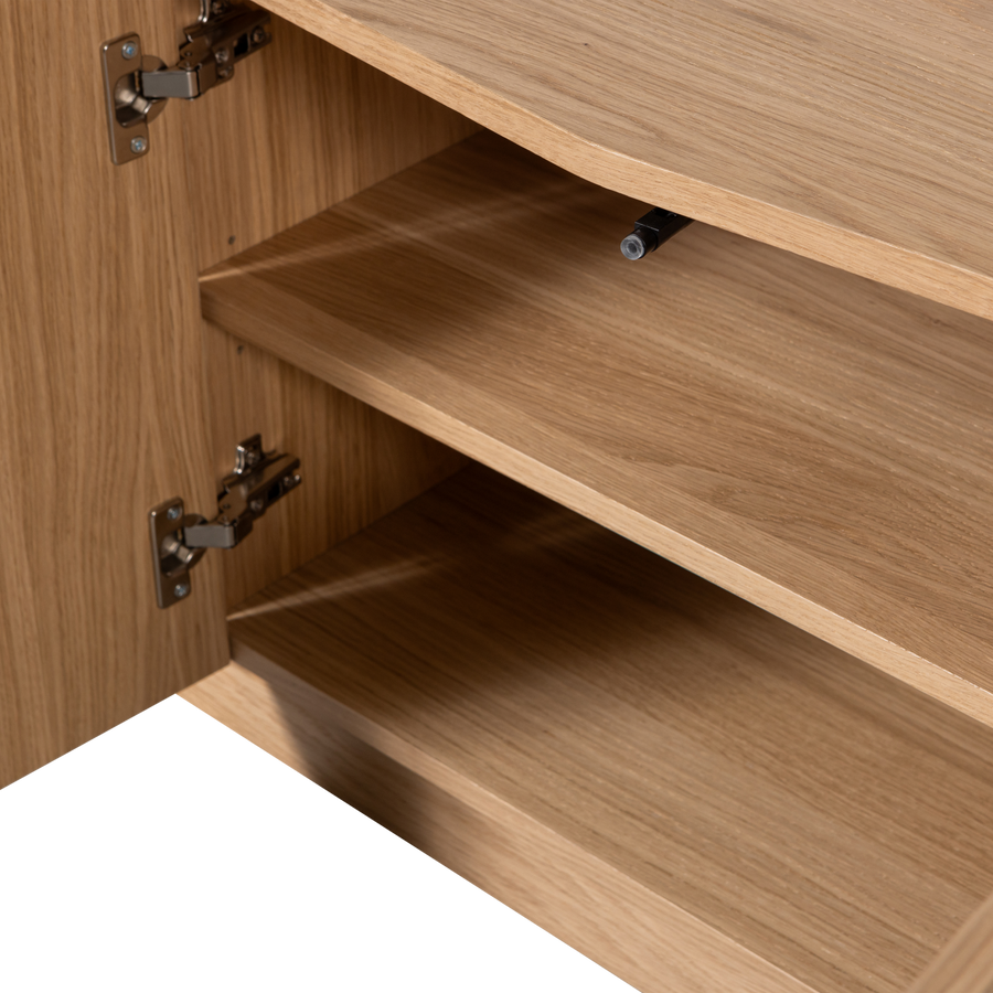 Zuma tv-meubel 133 cm eiken fineer transparant [fsc]