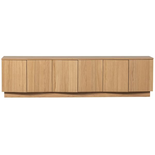 Zuma tv-meubel 200 cm eiken fineer transparant [fsc]