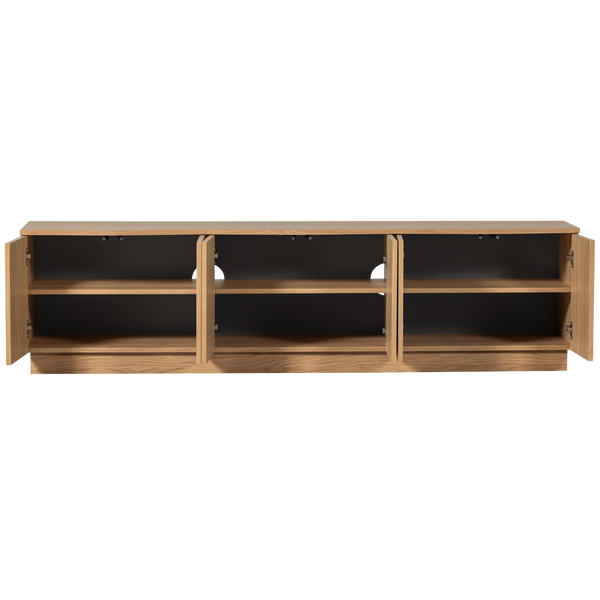 Zuma tv-meubel 200 cm eiken fineer transparant [fsc]