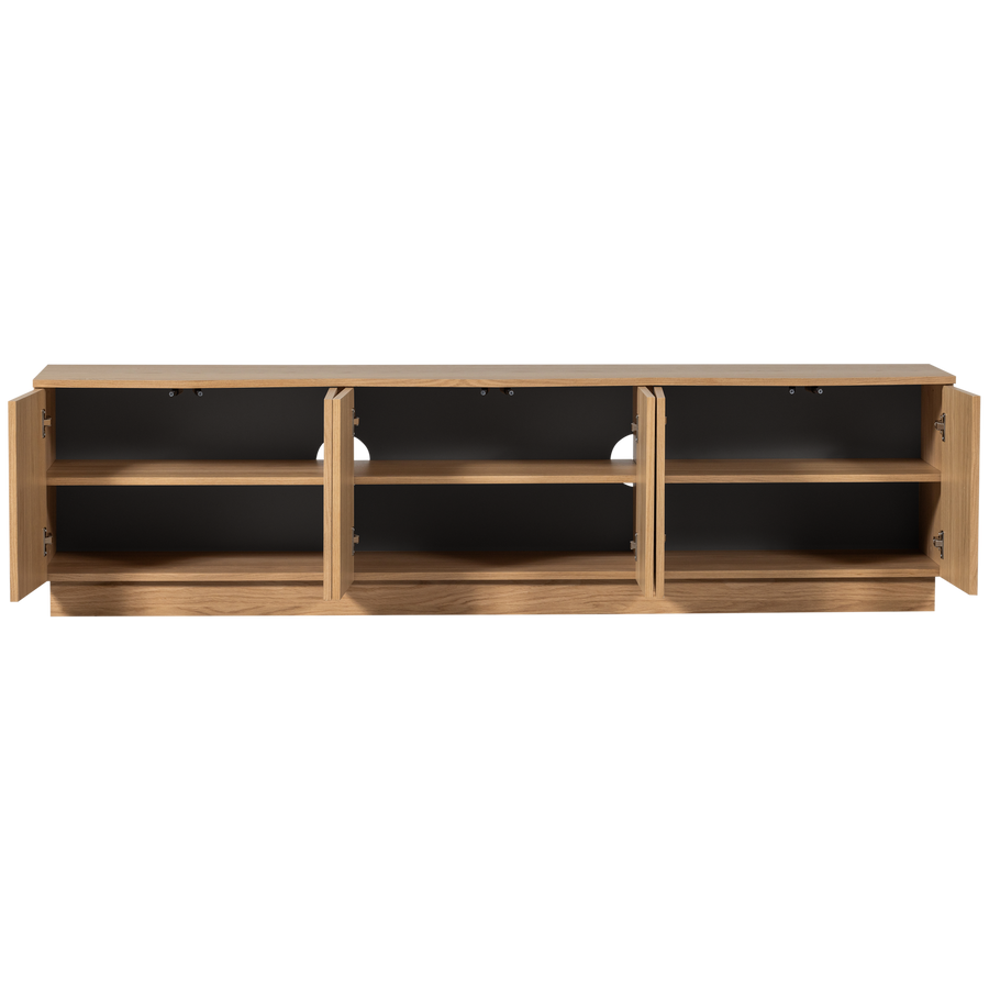 Zuma tv-meubel 200 cm eiken fineer transparant [fsc]
