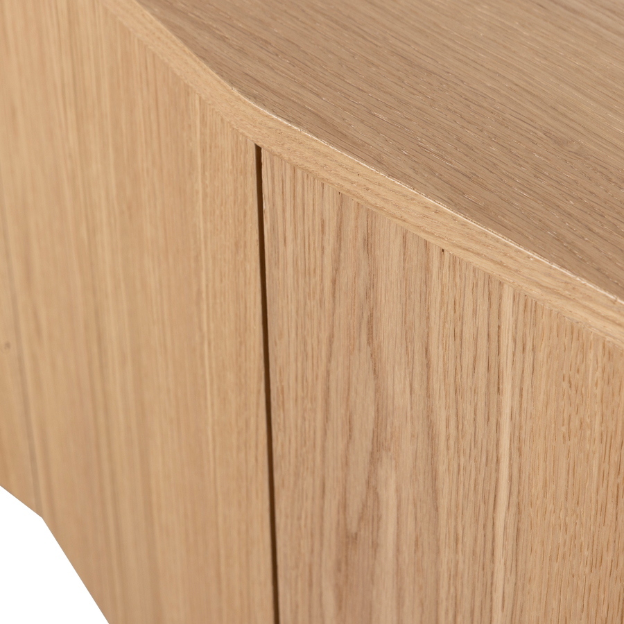Zuma tv-meubel 200 cm eiken fineer transparant [fsc]