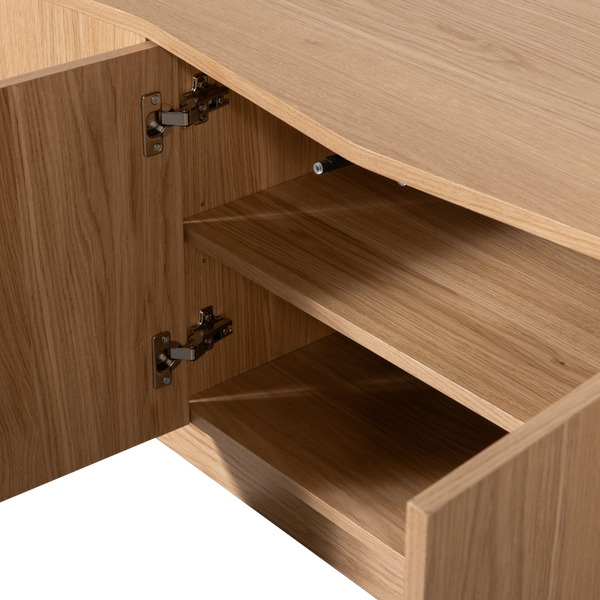 Zuma tv-meubel 200 cm eiken fineer transparant [fsc]