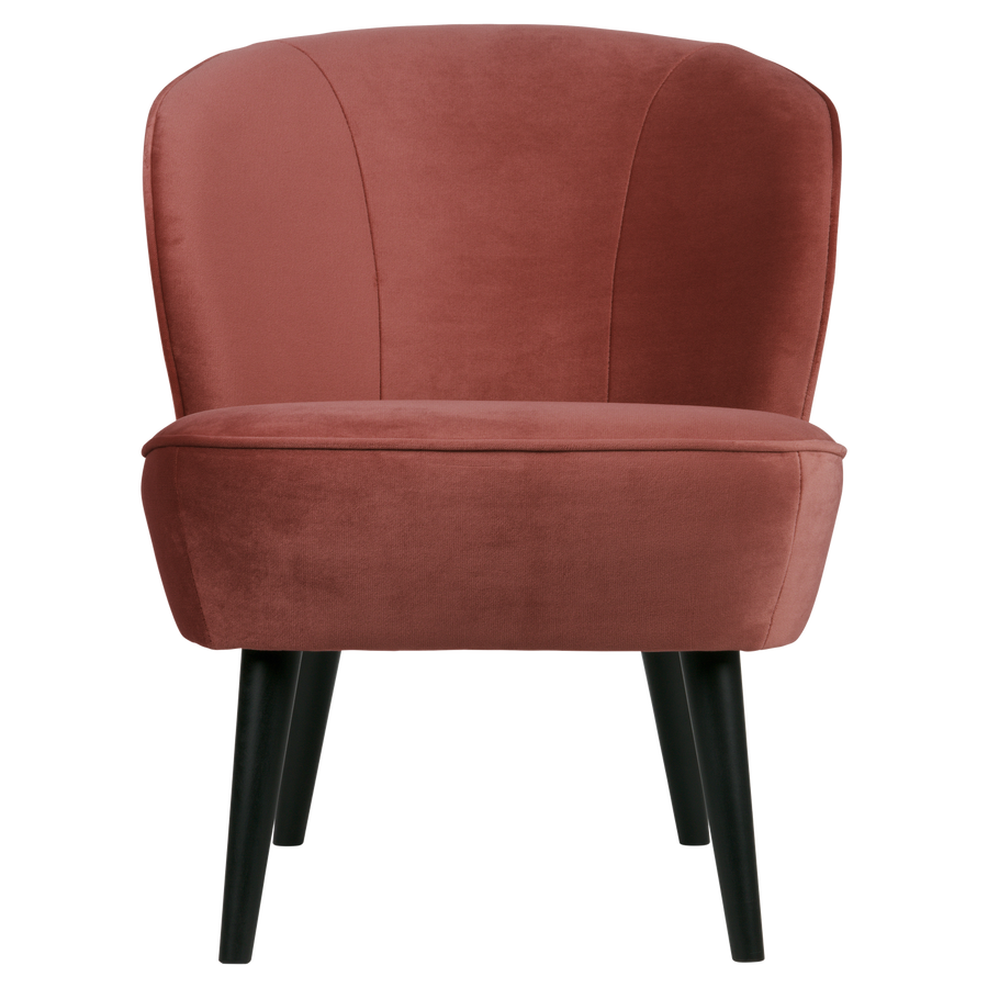 SARA FAUTEUIL VELVET BORDEAUXROOD [fsc]