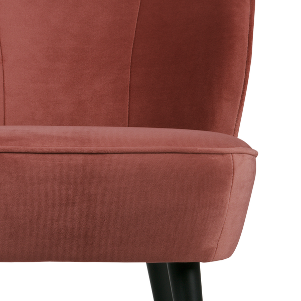 SARA FAUTEUIL VELVET BORDEAUXROOD [fsc]