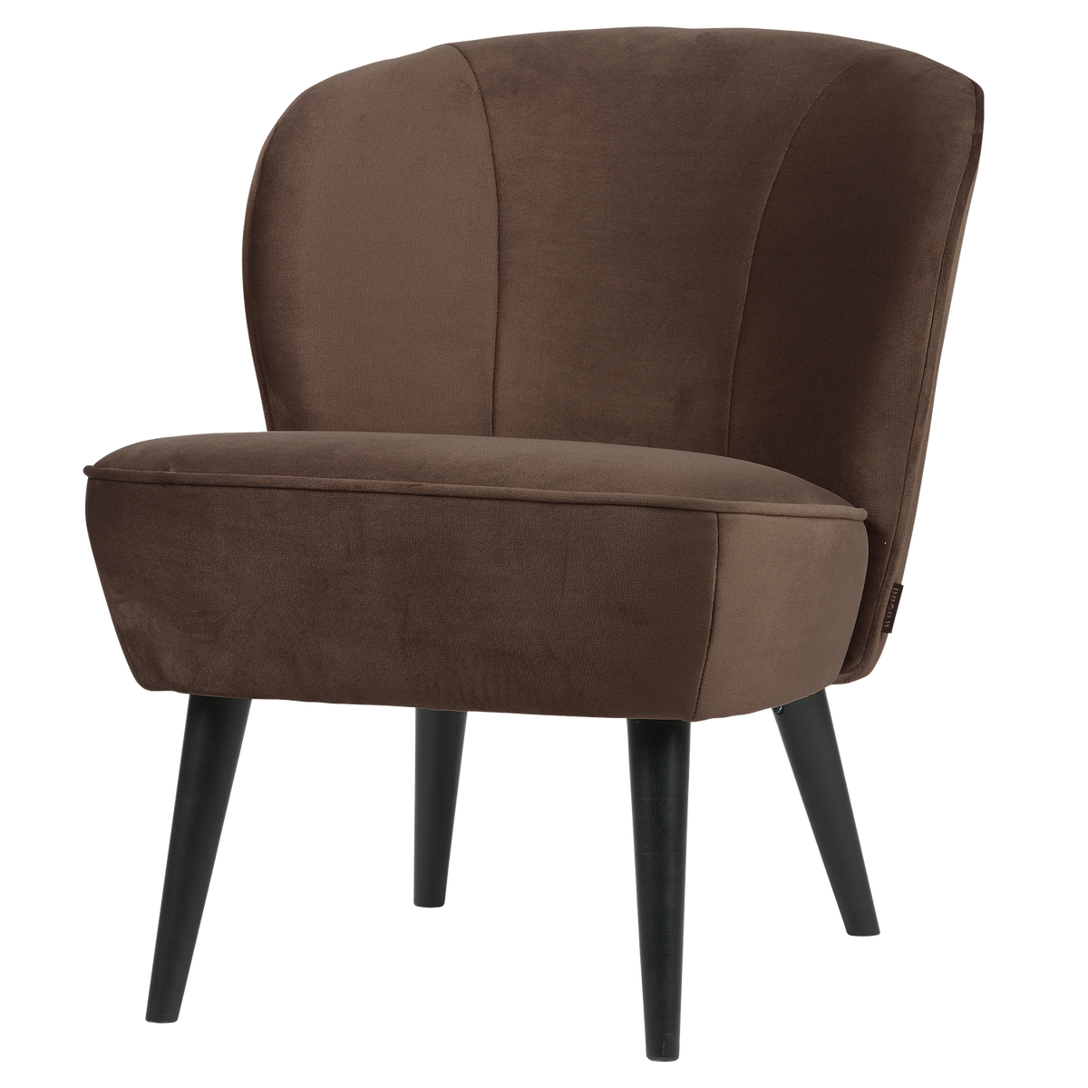 SARA FAUTEUIL VELVET DONKERBRUIN [fsc]