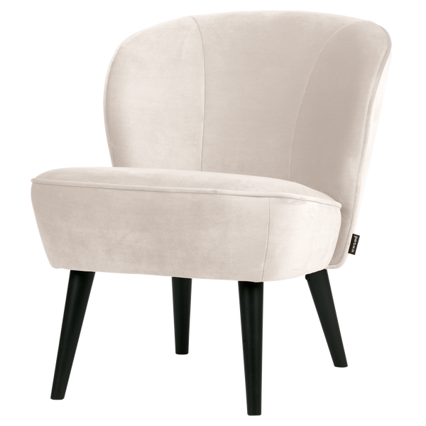 SARA FAUTEUIL VELVET OFF WHITE [fsc]