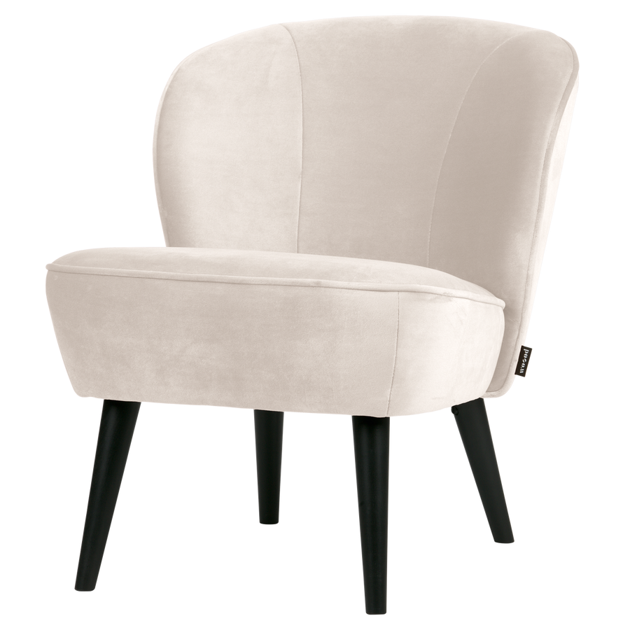 SARA FAUTEUIL VELVET OFF WHITE [fsc]