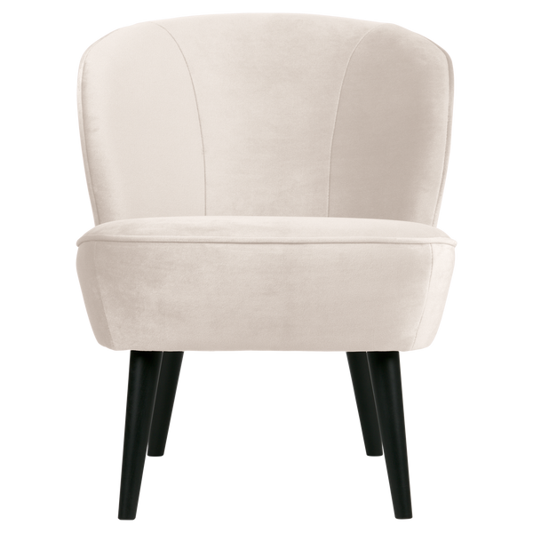 SARA FAUTEUIL VELVET OFF WHITE [fsc]