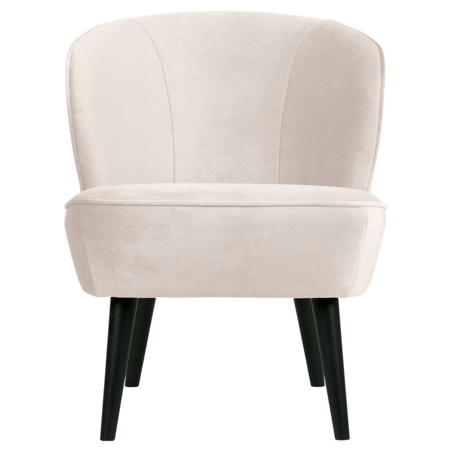 SARA FAUTEUIL VELVET OFF WHITE [fsc]