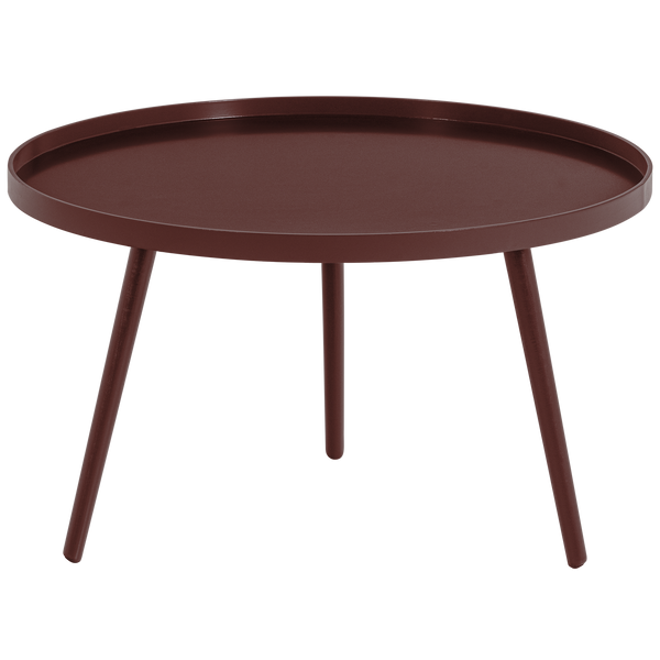 Mesa bijzettafel xl 39xo78 cm hout bordeauxrood