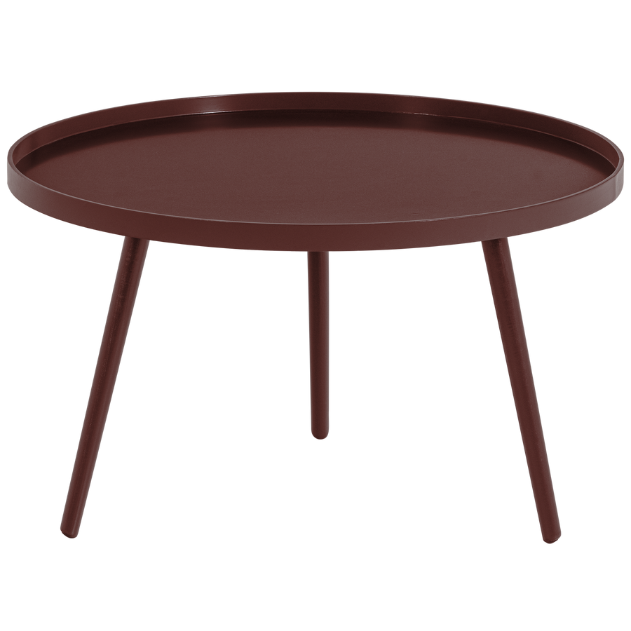 Mesa bijzettafel xl 39xo78 cm hout bordeauxrood