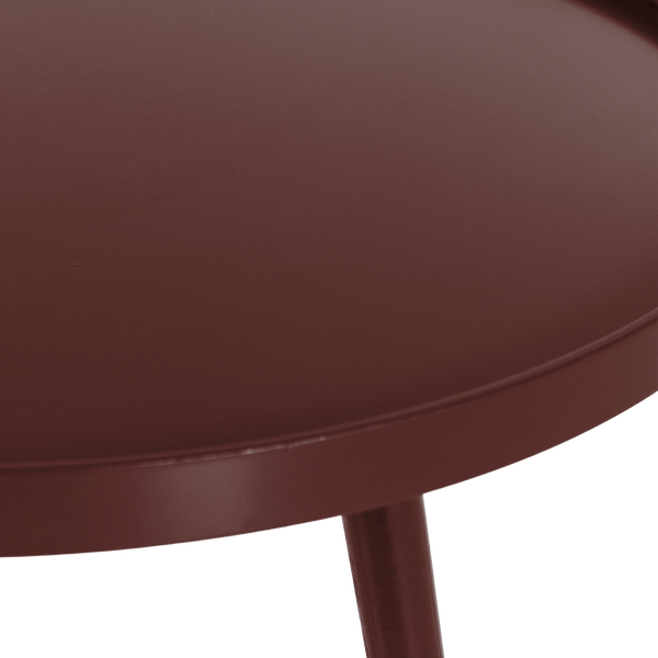 Mesa bijzettafel xl 39xo78 cm hout bordeauxrood