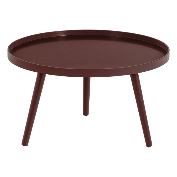 Mesa bijzettafel l 34xo60 cm hout bordeauxrood