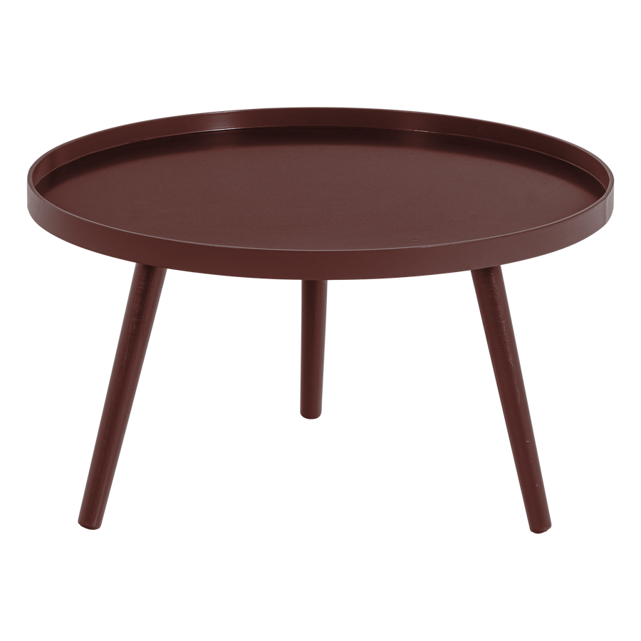 Mesa bijzettafel l 34xo60 cm hout bordeauxrood