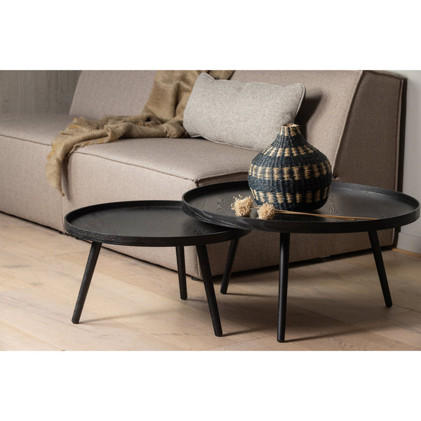 Mesa bijzettafel l 34xo60 cm hout zwart