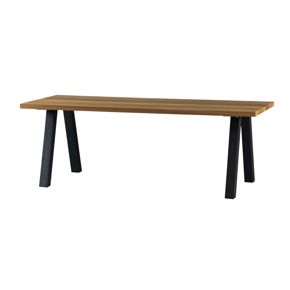 Tablo tuintafel ayous naturel met a-vorm poot metaal