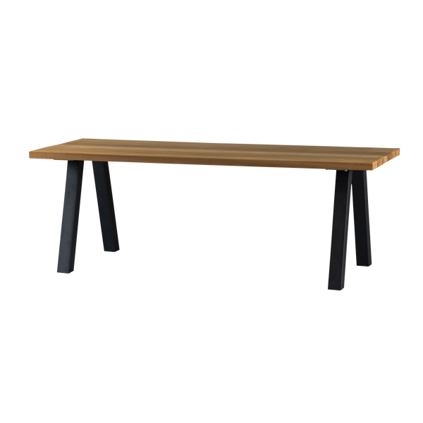 Tablo tuintafel ayous naturel met a-vorm poot metaal