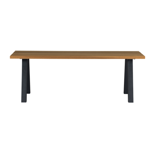 Tablo tuintafel ayous naturel met a-vorm poot metaal