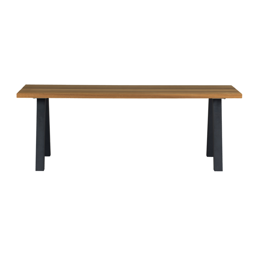 Tablo tuintafel ayous naturel met a-vorm poot metaal