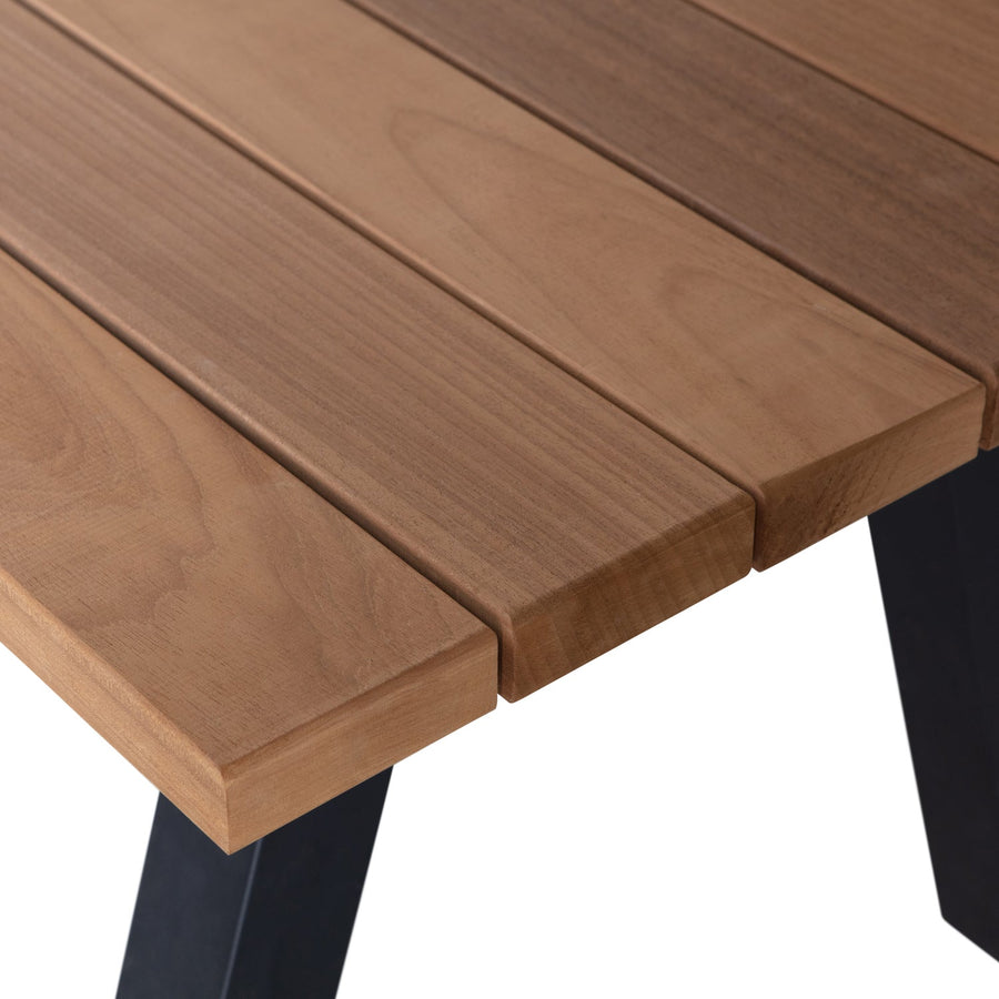 Tablo tuintafel ayous naturel met a-vorm poot metaal