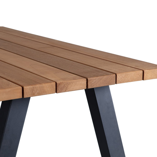 Tablo tuintafel ayous naturel met a-vorm poot metaal