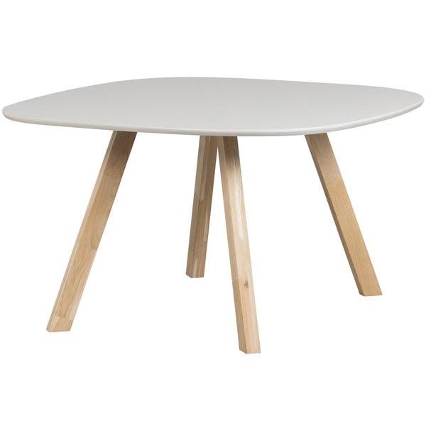 Combi-tablo tafelpoot met organisch essenblad mist 130 en 3-stand poot
