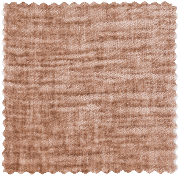 Statement 3-zits zitbank 230 cm chenille velvet perzikroze