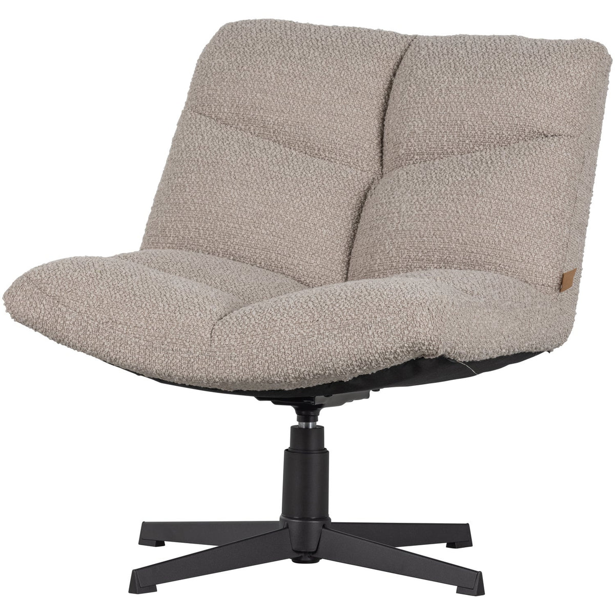 Vinny draaifauteuil boucle zand