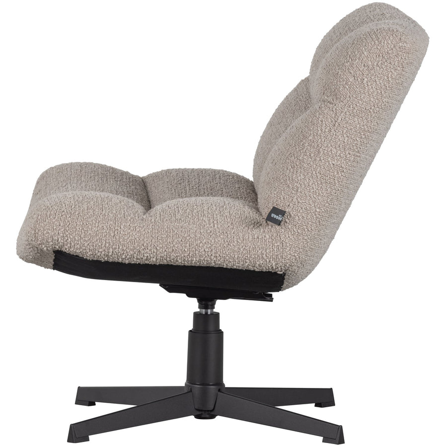 Vinny draaifauteuil boucle zand