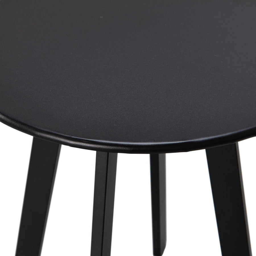 Fer tuin bijzettafel ø40 cm metaal zwart