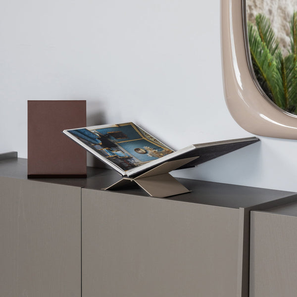 Brook boekenstandaard staand metaal donkerbruin