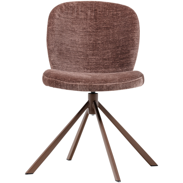 Femke eetkamerstoel chenille bruin (set of 2)