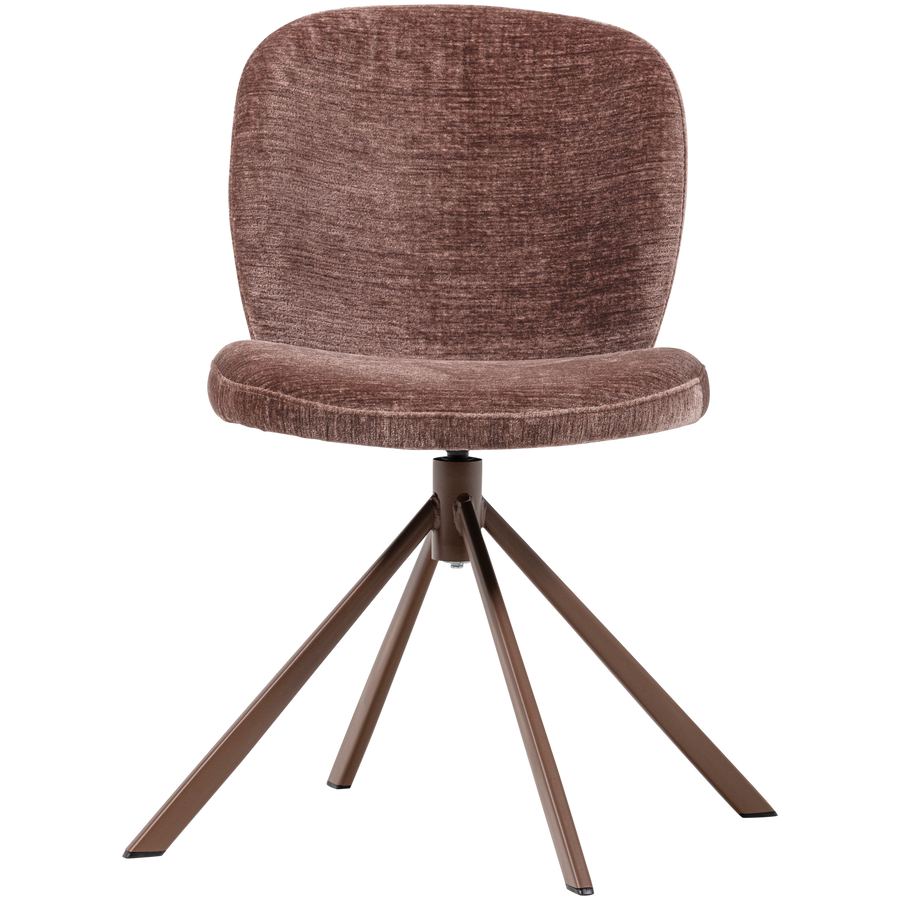 Femke eetkamerstoel chenille bruin (set of 2)