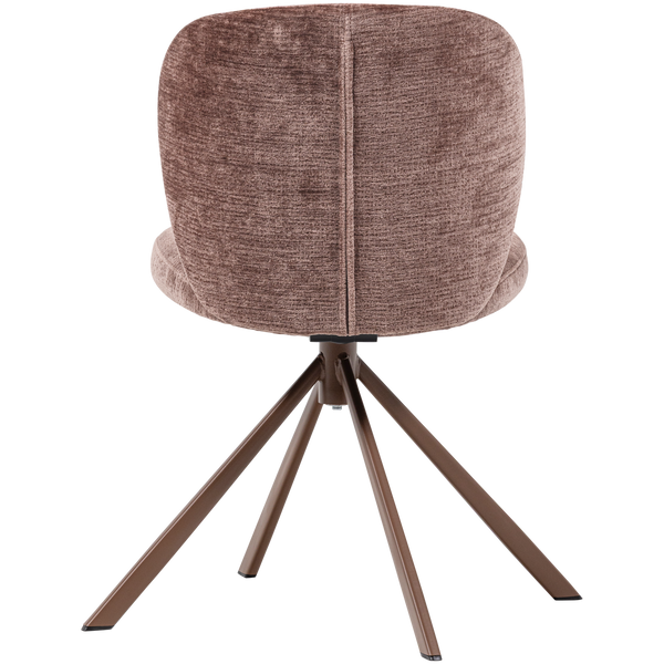Femke eetkamerstoel chenille bruin (set of 2)