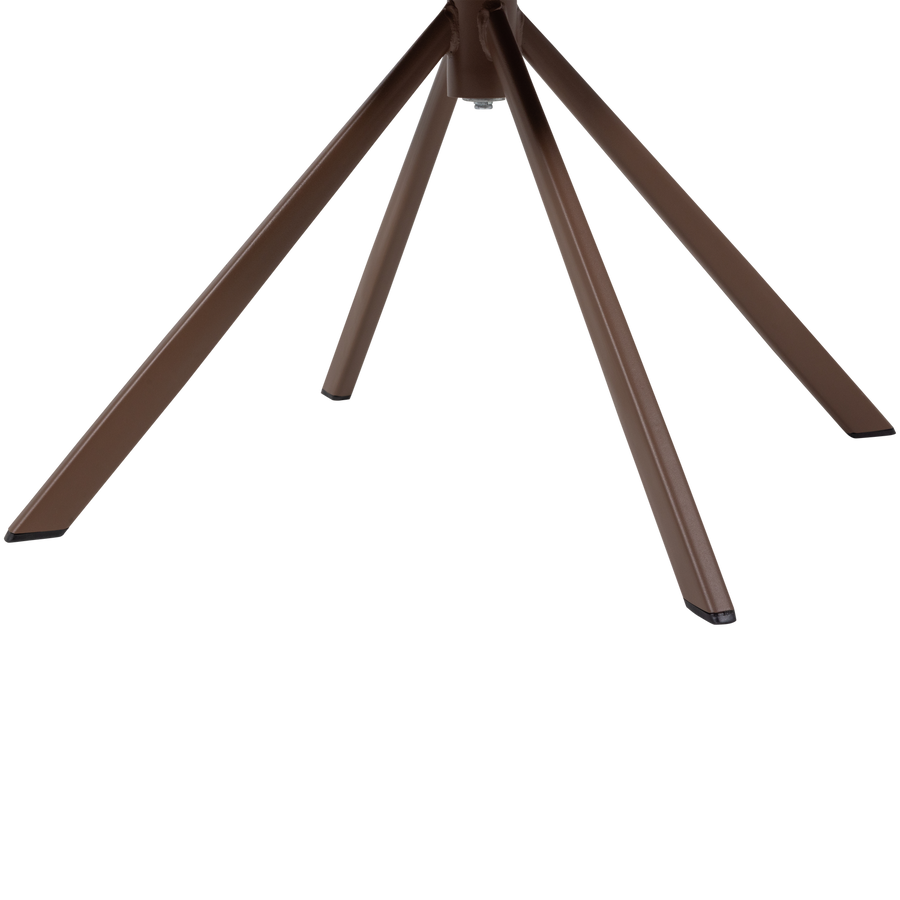 Femke eetkamerstoel chenille bruin (set of 2)
