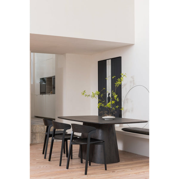 CRAS EETKAMERSTOEL ESSEN FINEER ZWART (set of 2)