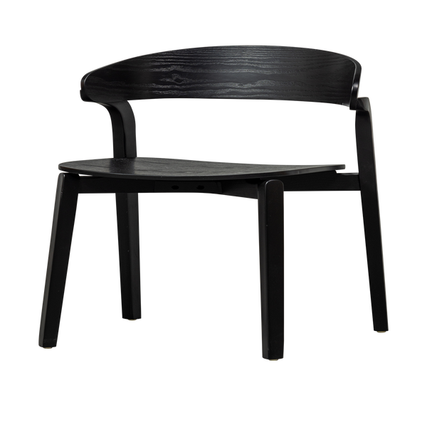 CRAS EETKAMERSTOEL ESSEN FINEER ZWART (set of 2)