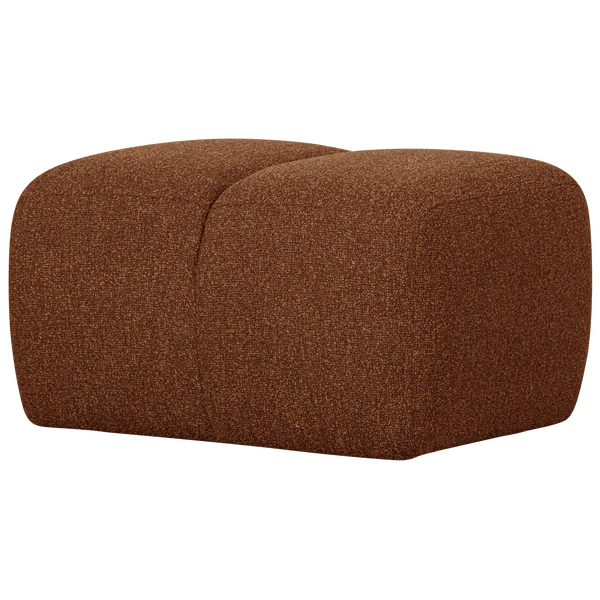 Mojo poef boucle roestbruin melange