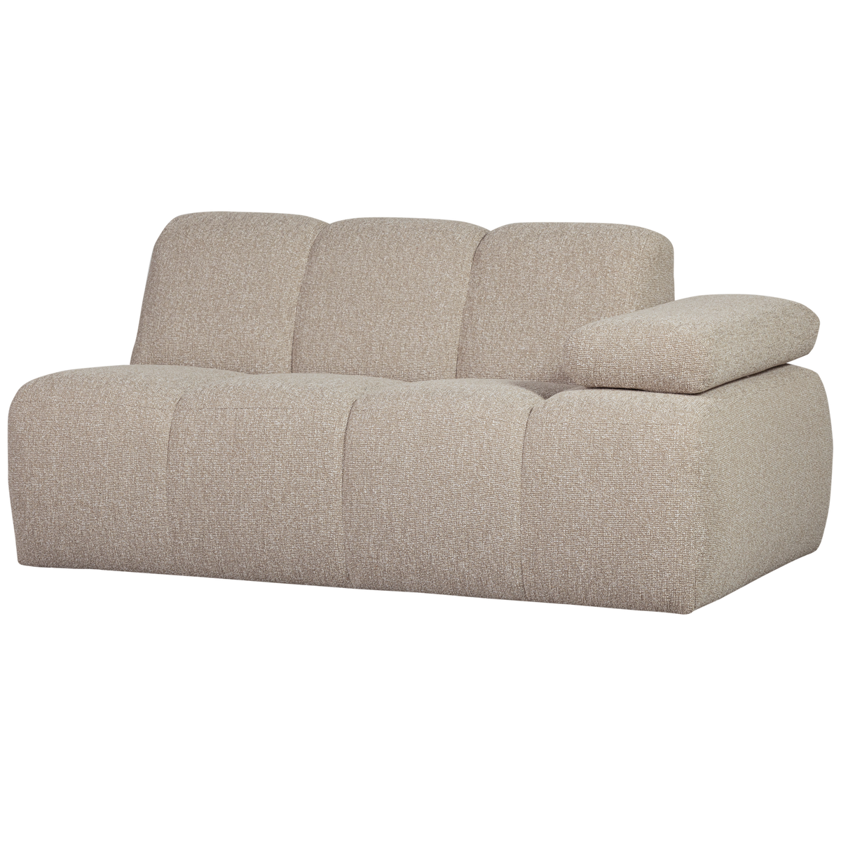 Mojo 1,5-zits bankelement arm rechts boucle beige melange
