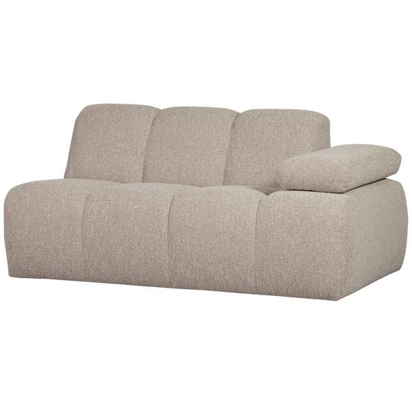 Mojo 1,5-zits bankelement arm rechts boucle beige melange