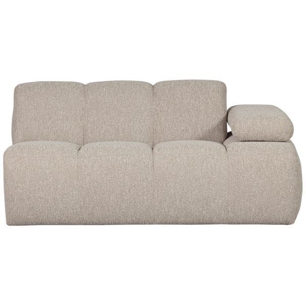 Mojo 1,5-zits bankelement arm rechts boucle beige melange