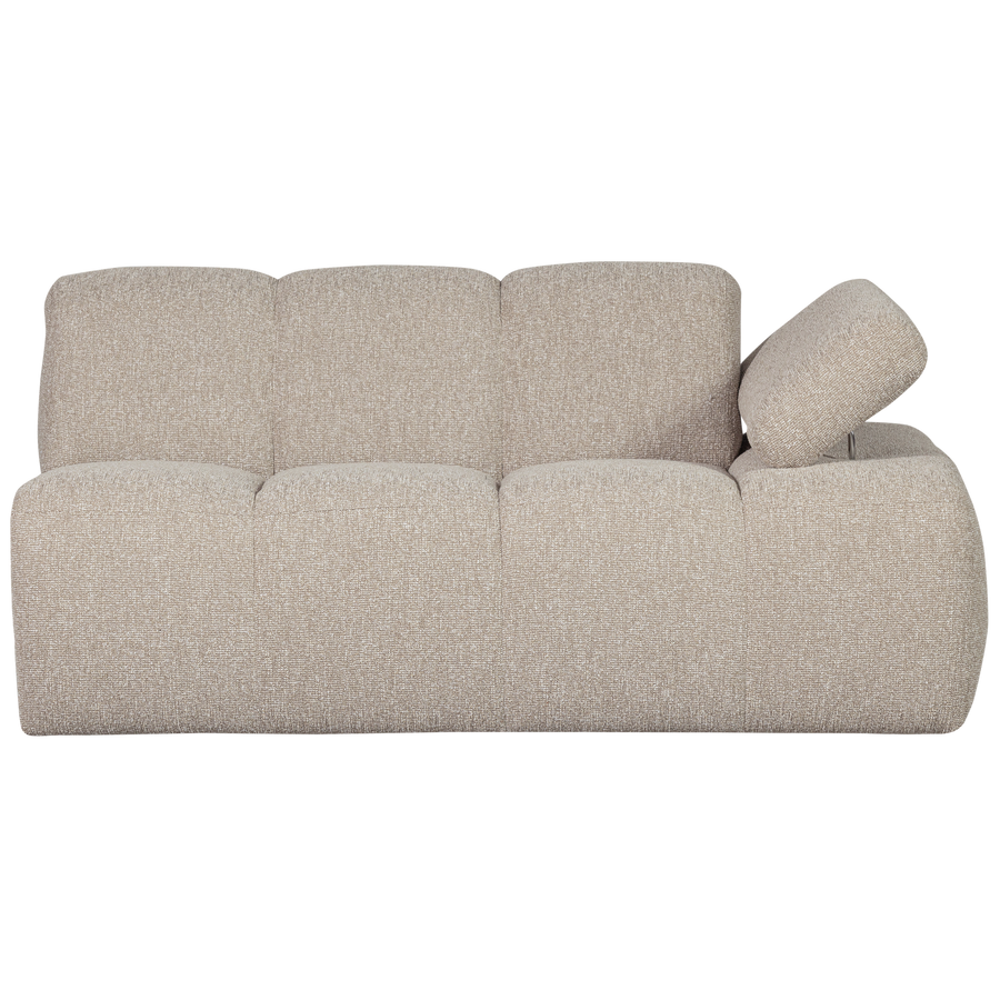Mojo 1,5-zits bankelement arm rechts boucle beige melange
