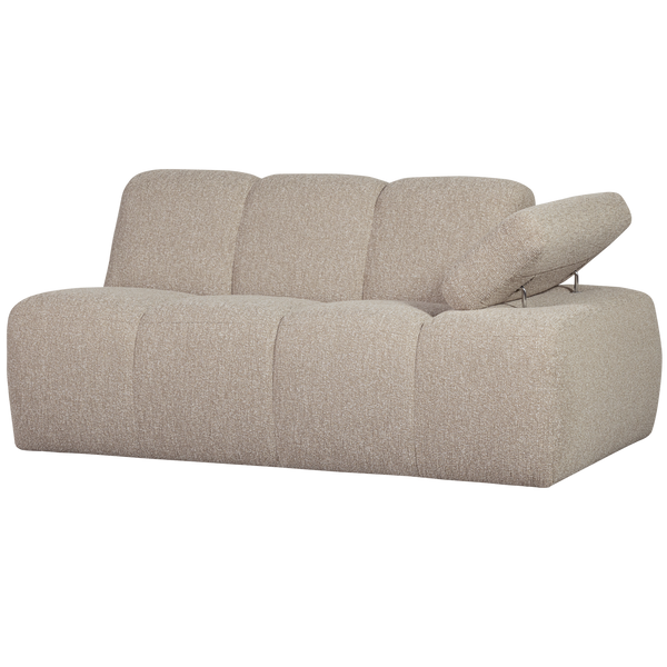 Mojo 1,5-zits bankelement arm rechts boucle beige melange