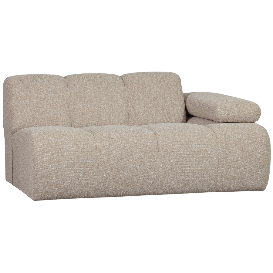 Mojo 1,5-zits bankelement arm rechts boucle beige melange